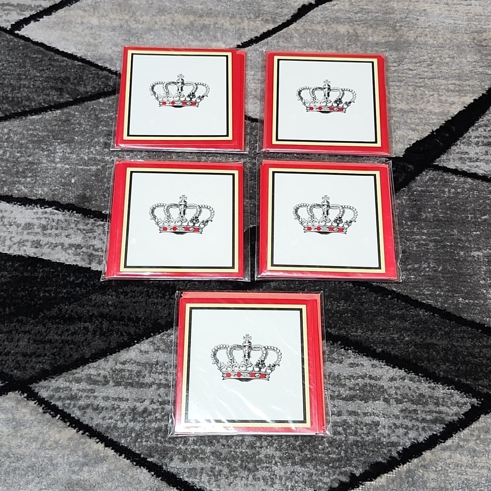 MICHAEL'S ROYAL CROWN 30 BLANK NOTE GREETINGS CARD & ENVELOPES